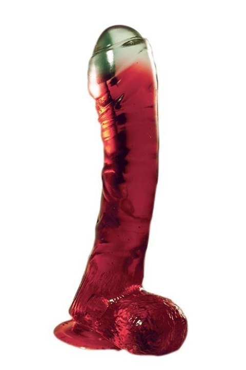 Żelowy penis z przyssawką jądrami realistyczny 16c NMC