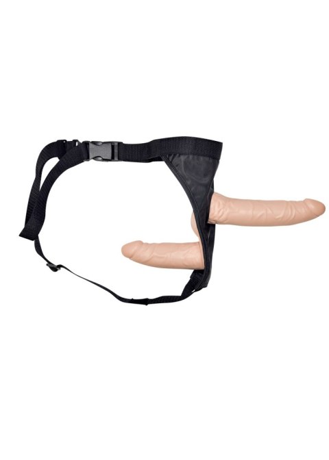 Uprząż z podwójnym dildo penisem sex lesbijski You2Toys