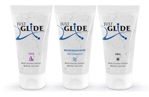 3x lubrykant klasyczny truskawkowy analny zestaw Just Glide
