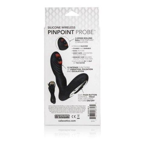 Plug/vibr-WIRELESS PINPOINT PROBE BLACK CalExotics