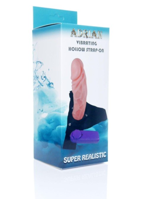 Strapon proteza penisa pusta dildo wibrator 16cm B - Series EasyLove