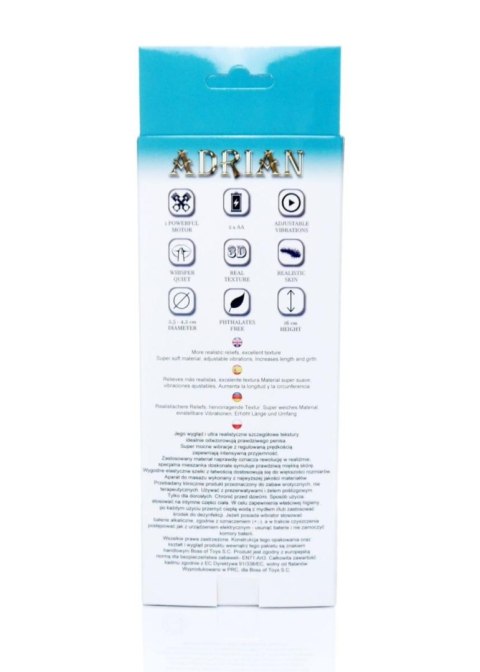 Strapon proteza penisa pusta dildo wibrator 16cm B - Series EasyLove