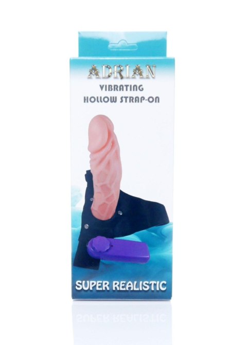 Strapon proteza penisa pusta dildo wibrator 16cm B - Series EasyLove