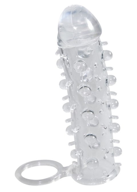 Wydłużająca pogrubiająca nakładka na penisa jądra Crystal