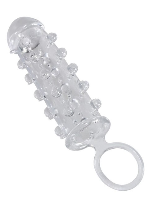 Wydłużająca pogrubiająca nakładka na penisa jądra Crystal