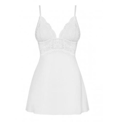 Biała sex koszulka stringi komplet obsessive l/xl Obsessive