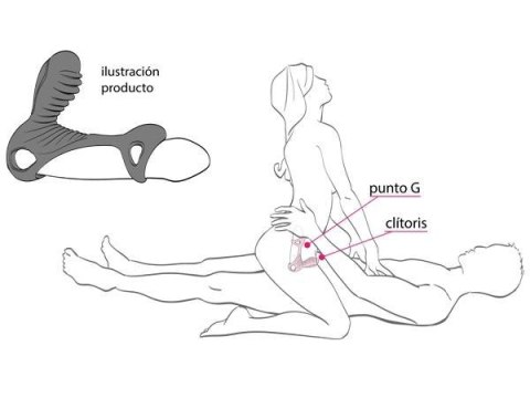 Pierścień uciskowy na penisa 2 silniki sex masażer Adrien Lastic