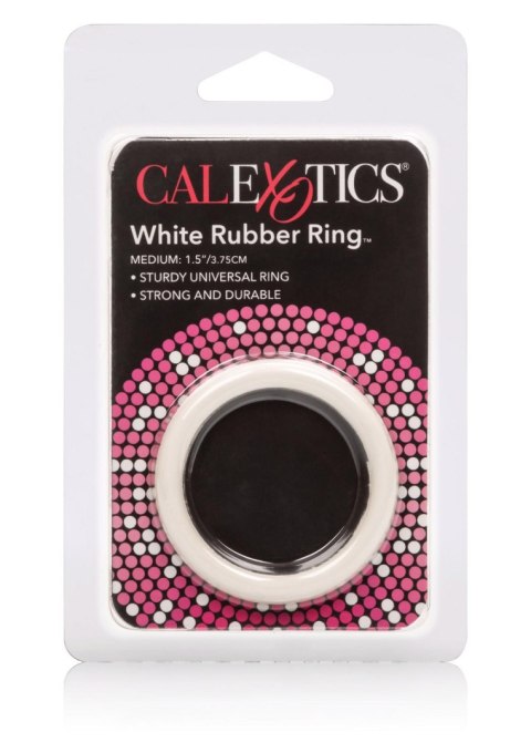 Pierścień-RUBBER RING WHITE MEDIUM CalExotics