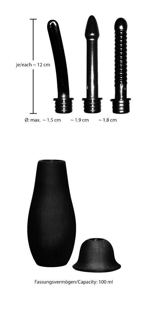 Zestaw gruszka 3 końcówki higiena sex analny Bad Kitty