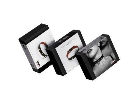 Obroża z naturalnej skóry wąska cienka damsk whips Whips Collection