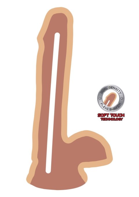 Dual density dildo6 inch balls TOYJOY