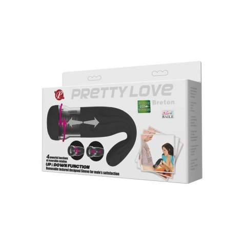 Męski masturbator z rotacją ruchem posuwistym usb Pretty Love