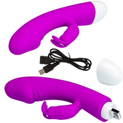 Wielofunkcyjny królik wibrator z masażerem 30tryb Pretty Love