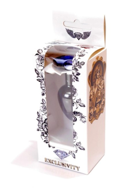 Sex plug korek analny stalowy z kryształem 2,7cm B - Series HeavyFun