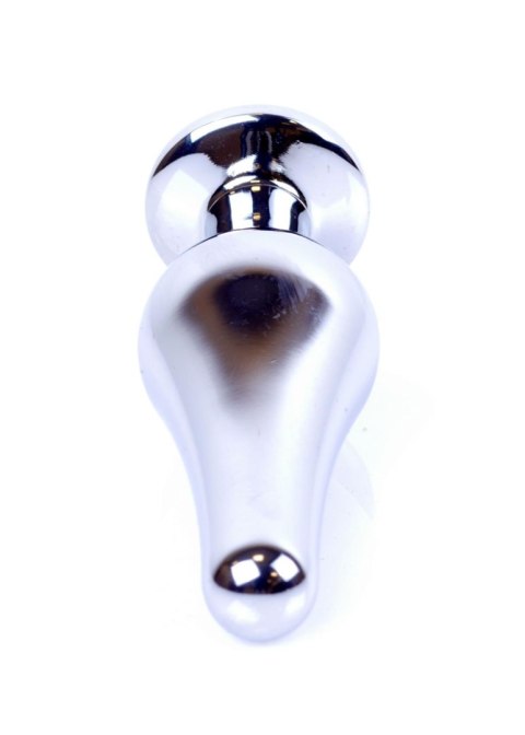 Stalowy korek analny wąski plug metal diament 9cm B - Series HeavyFun