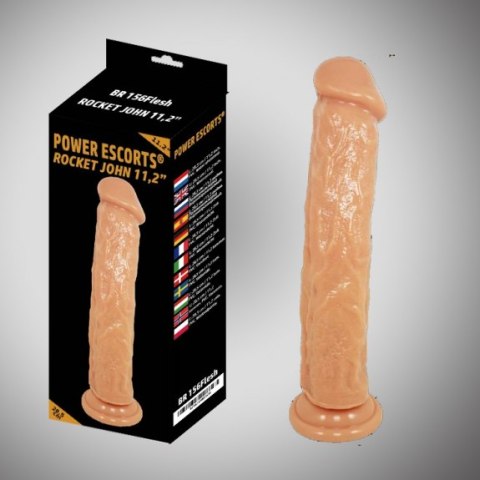 Realistyczne dildo z przyssawką Rocket John Flesh Power Escorts