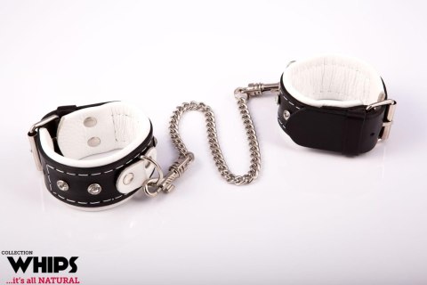 Kajdanki - Kajdanki damskie na ręce białe Whips Collection