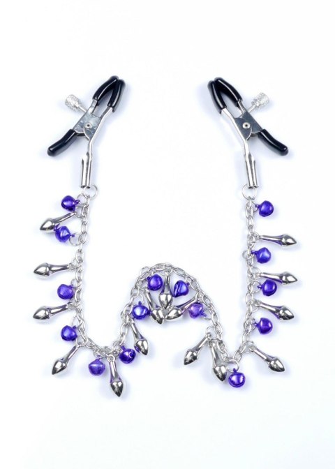 Klamry na sutki z dzwoneczkami łańcuszkiem bdsm Fetish B - Series