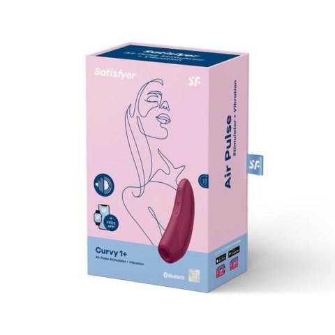 Wibrujący masażer powietrzny satisfyer curvy 1+ Satisfyer