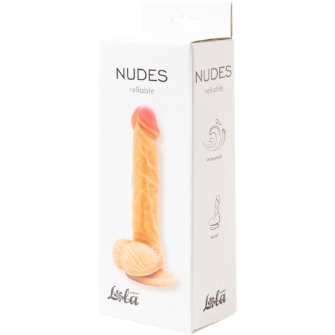Gruby żylasty penis z mocną przyssawką 18,9 cm Lola Games