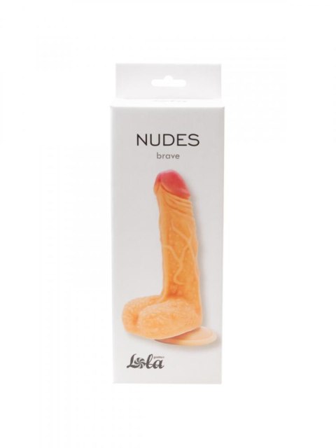 Naturalne dildo członek z jądrami przyssawka 17cm Lola Games