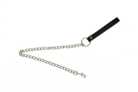 Obroża ze smyczą łańcuszkiem stalowym bondage bdsm Lola Games