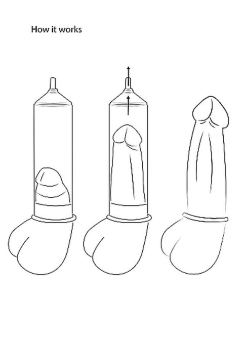 Automatic Cyber Pump with Masturbation Sleeve - Transparent Pumped