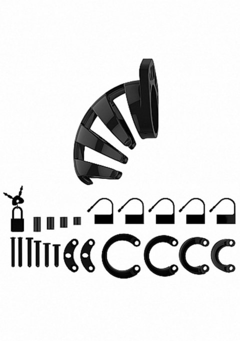 Model 02 - Chastity - 3.5" - Cock Cage - Black ManCage