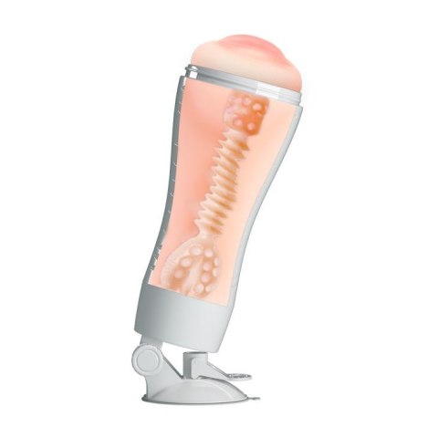 Masturbator oralny usta 12 funkcji wibracji z podstawką Crazy Bull