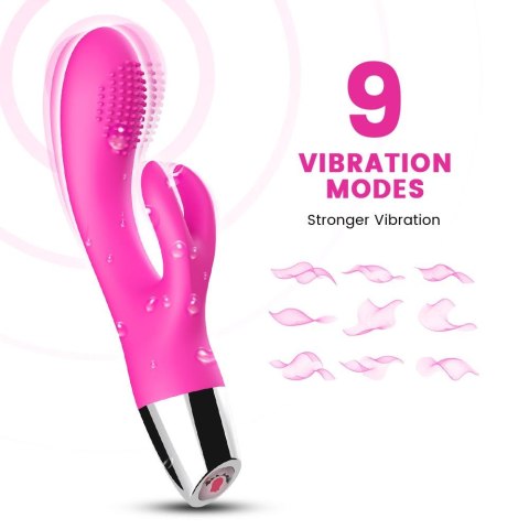 Wibrator króliczek punkt g łechtaczka 20 cm 9 tryb B - Series Joy