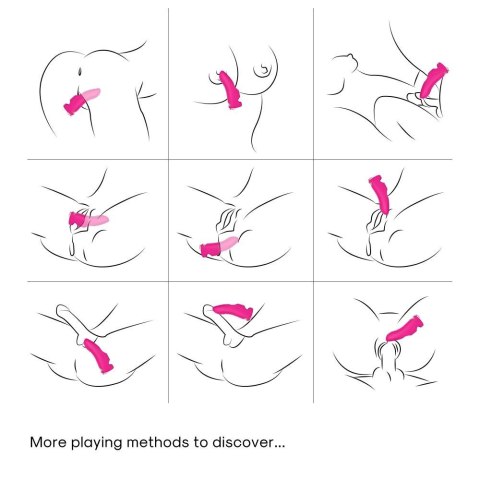 Wibrator punktu g na palec nakładka 9 trybów 11 cm B - Series Joy