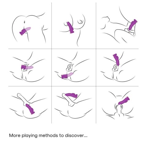 Wibrator punktu g na palec nakładka 9 trybów 11 cm B - Series Joy