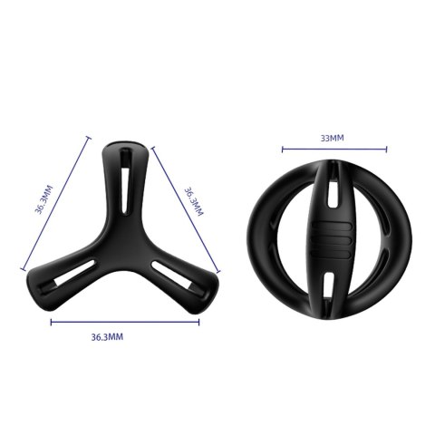 Pierścień na penisa rozciągany na lepszą erekcję czarny B - Series Joy