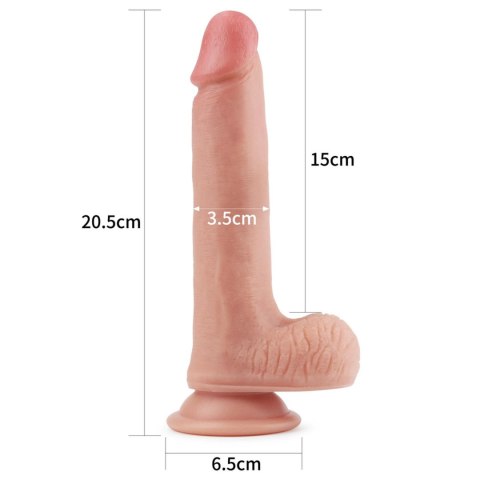 Realistyczne dildo silikonowe z przyssawką 20,5 cm Lovetoy