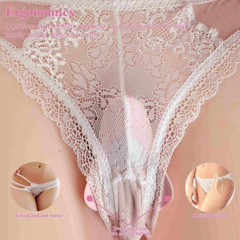 Wibrator damski do majtek dla par 2w1 pulsuje wibruje dyskretny cichy B - Series Cute