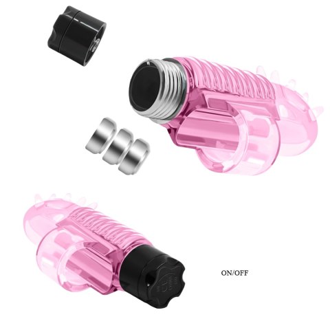 Wibrator mini na palec masażer łechtaczki różowy BAILE