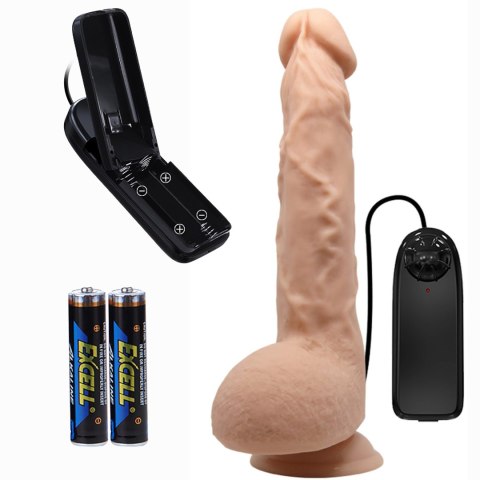 Sztuczny penis dildo realistyczne wibracje 24 cm BAILE