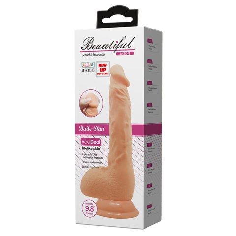 Sztuczny penis dildo realistyczne wibracje 24 cm BAILE