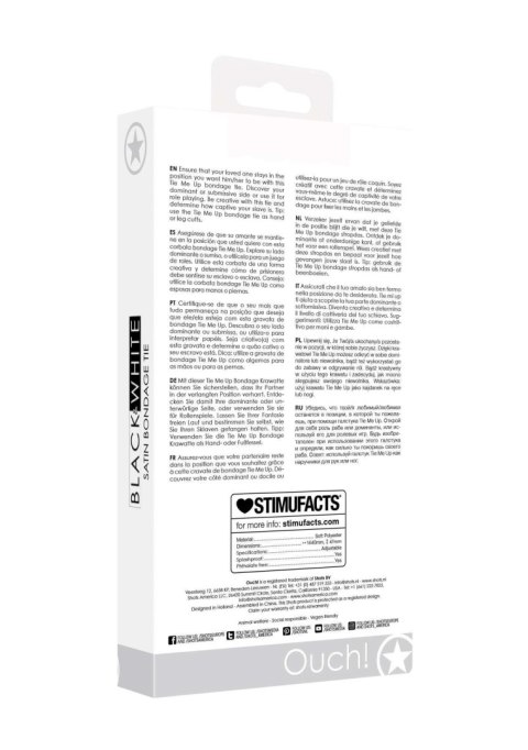 Wstążka satynowa do zniewolenia bondage BDSM Ouch!