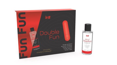 Zestaw żel nawilżający mini wibrator sex masażer Intt