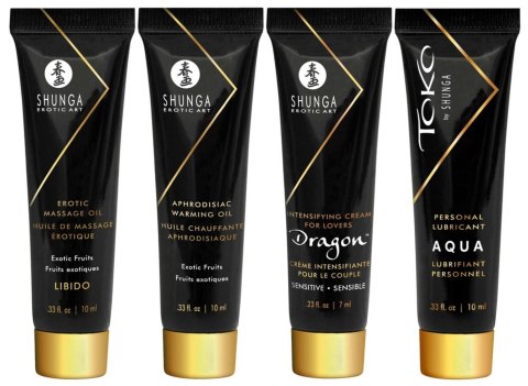 Zestaw świeca olejek żel do masażu Shunga exotic Shunga