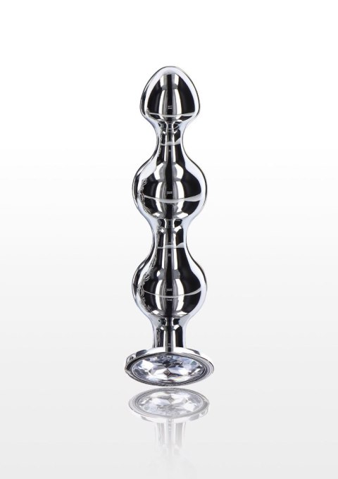 Korek analny sonda stalowa kulkowa diament 13cm TOYJOY