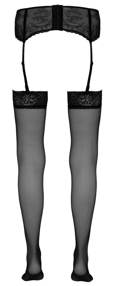 Stockings black 2 Cottelli LEGWEAR