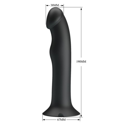 Dildo wibrujące z przyssawką analne waginalne 12 trybów wibracji pulsacji Pretty Love