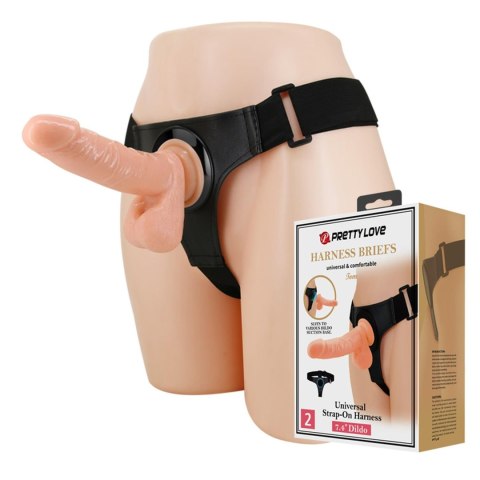 StrapOn Dildo na pasku wibrator uprząż z paskiem realistyczny wygląd Pretty Love