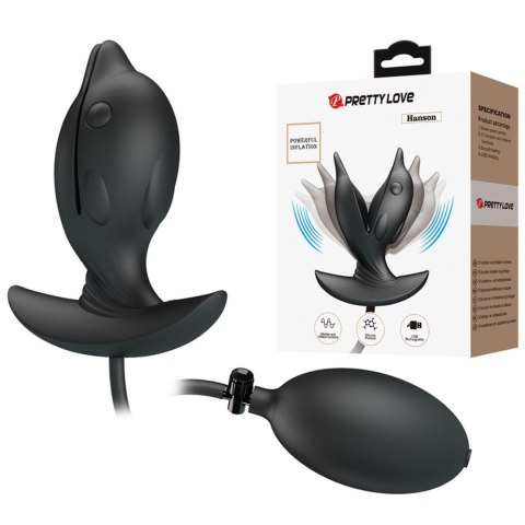 Korek analny z wibracjami PRETTY LOVE - Hanson, 10 trybów wibracji Pretty Love