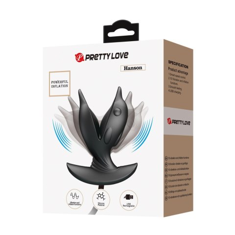 Korek analny z wibracjami PRETTY LOVE - Hanson, 10 trybów wibracji Pretty Love