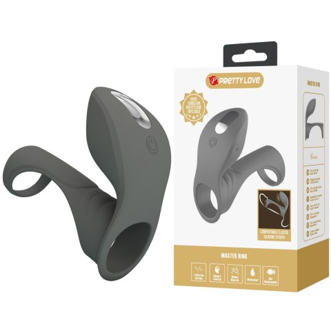 Pierścień na penisa PRETTY LOVE - Master ring, 7 vibration functions, Memory function Pretty Love
