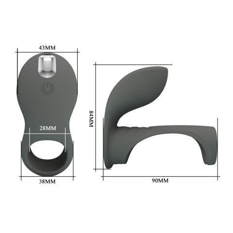Pierścień na penisa PRETTY LOVE - Master ring, 7 vibration functions, Memory function Pretty Love