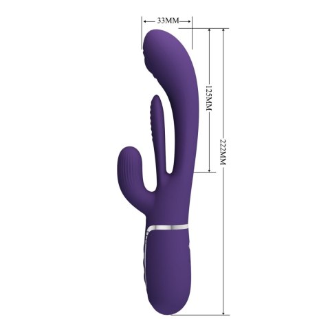 Wibrator króliczek PRETTY LOVE - Shonia Dark Purple, Twinkled Tenderness, 7 thumping functions 7 vibration functions Pretty Love